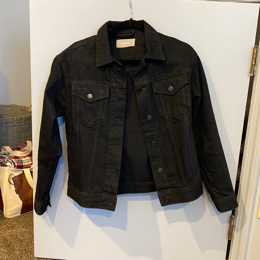 Everlane Black Jean Jacket